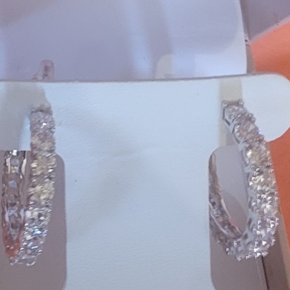 Rachel Zoe CZ Hoops - Picture 3 of 3